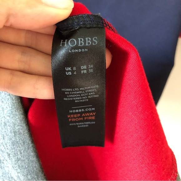 Hobbs London colorblock midi dress 4 - Picture 9 of 10